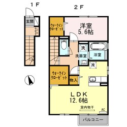 新潟駅 徒歩42分 2階の物件間取画像